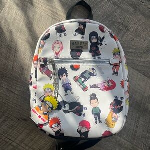 Hot Topic Kids Backpack - White with Anime Characters